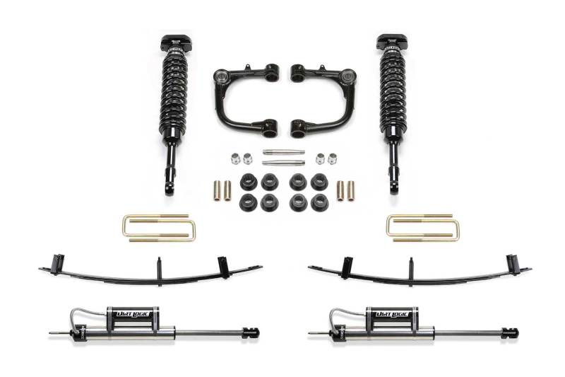 Fabtech 15-19 Toyota Tacoma 2WD/4WD 3in UCA System w/DL 2.5 Coilovers & Rear DL 2.25 Resi Shocks