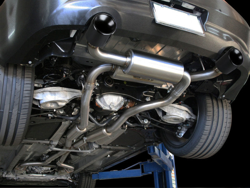 aFe Takeda Stainless Steel Cat-Back Exhaust System (Black) Tips - Infiniti G37 Coupe / Q60 14-15