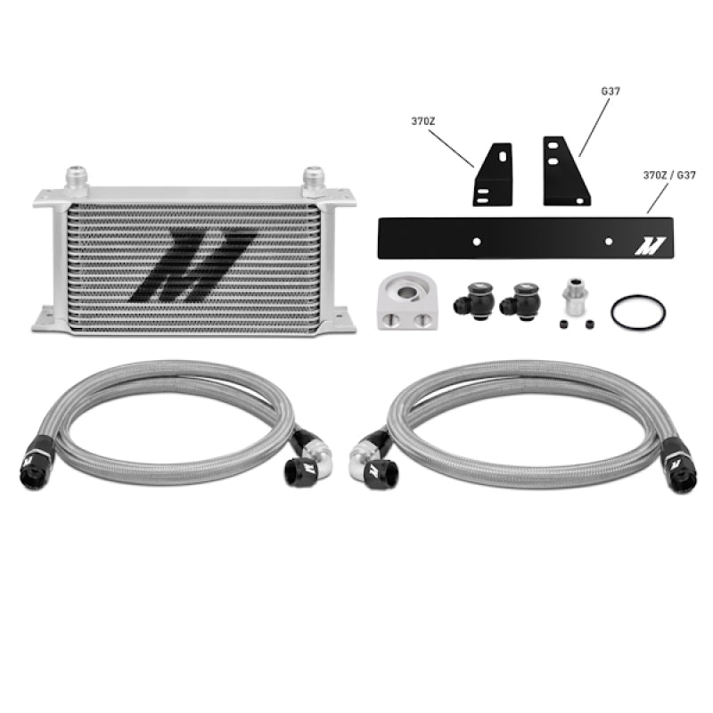 Mishimoto Oil Cooler Kit (Silver) - Nissan 370Z / Infiniti G37, Q60, G35 Sedan 07-08