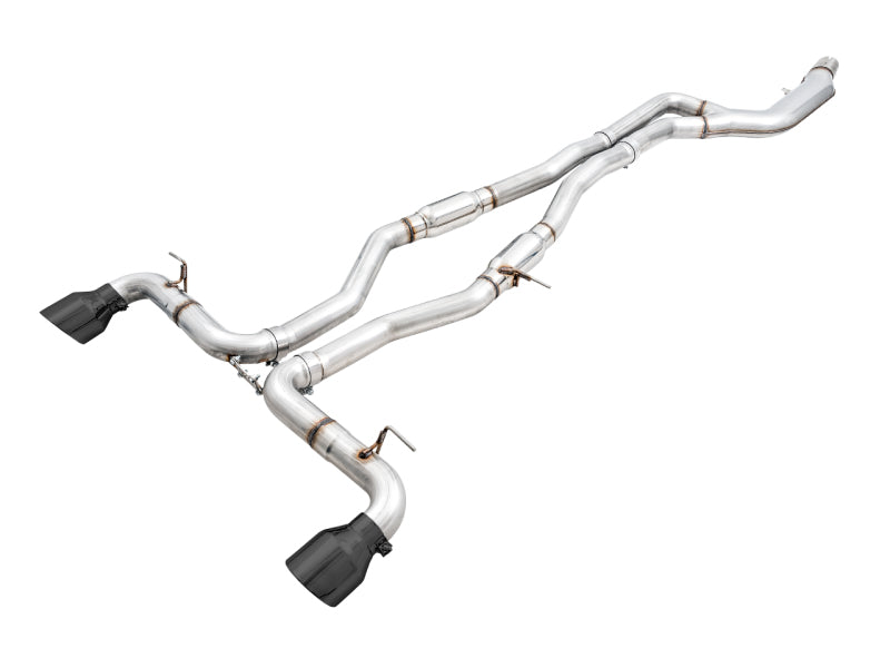 AWE 2020 Toyota Supra A90 Track Edition Exhaust - 5in Diamond Black Tips