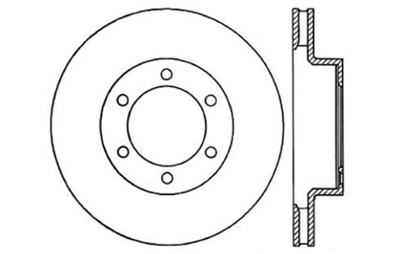 StopTech 07-08 Toyota FJ Cruiser / 05-08 Tacoma (6 lug) / 03-08 4 Runner (319mm disc) SportStop