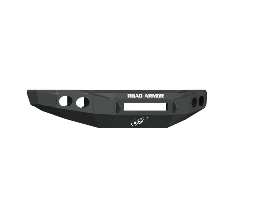 Road Armor 19-20 Chevy 4500HD/5500HD Stealth Front Non-Winch Bumper w/Round Light Ports - Tex Blk