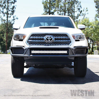 Westin 2016-2018 Toyota Tacoma Outlaw Front Bumper - Textured Black