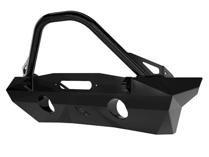 ICON 07-18 Jeep Wrangler JK Pro Series Front Bumper Rec Winch Mount w/Bar/Tabs