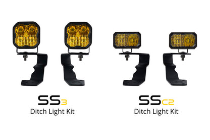 Diode Dynamics 15-21 Subaru WRX/STi Pro SS3 LED Ditch Light Kit - Yellow Combo