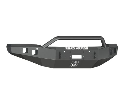 Road Armor 14-15 GMC 1500 Stealth Front Winch Bumper w/Pre-Runner Guard - Tex Blk