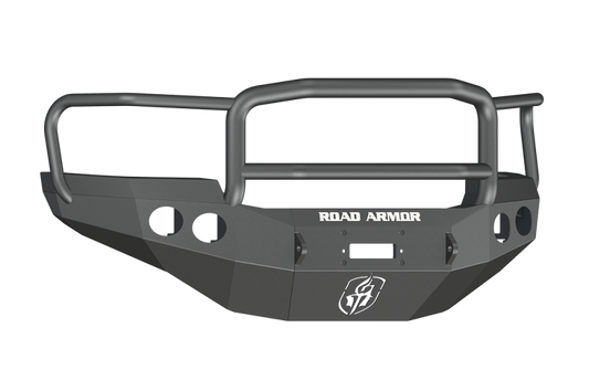 Road Armor 11-14 GMC 2500 Stealth Front Winch Bumper w/Lonestar Guard - Tex Blk