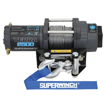 Superwinch 2500 LBS 12 VDC 3/16in x 40ft Steel Wire Terra Winch