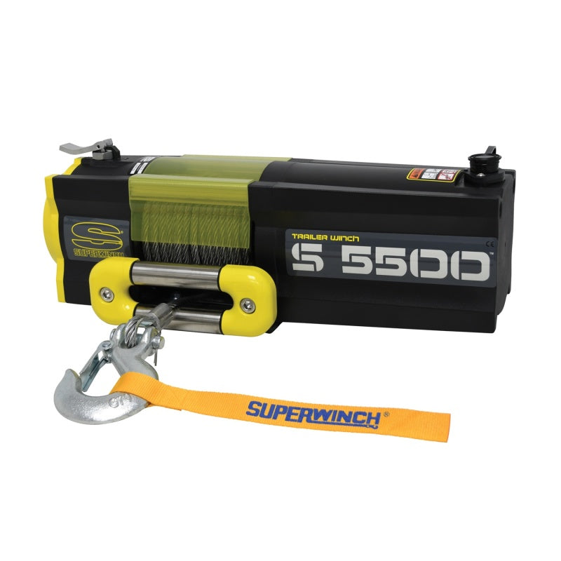 Superwinch 5500 LBS 12 VDC 7/32in x 60ft Steel Rope S5500 Winch