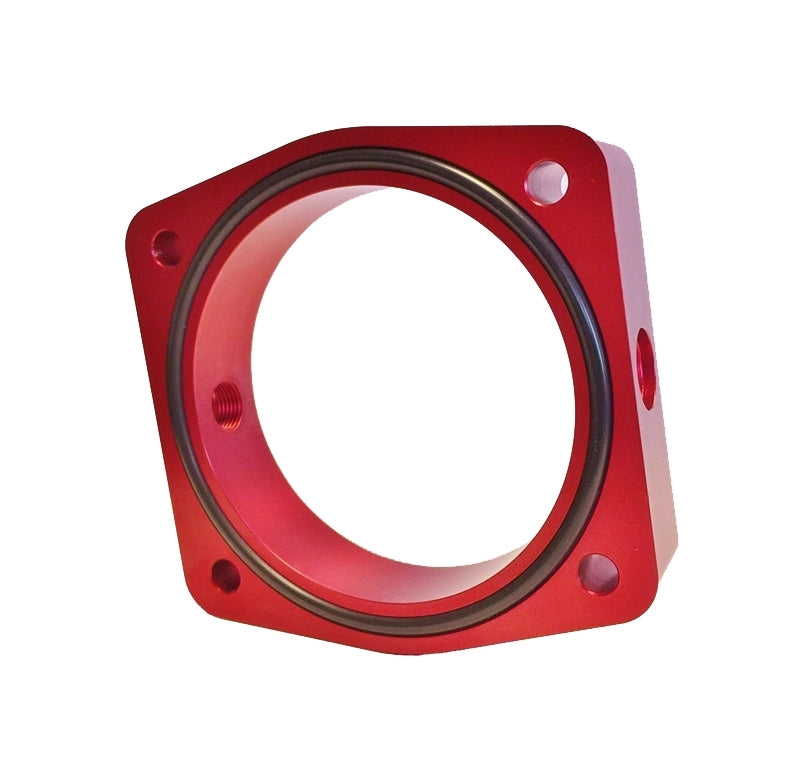 Torque Solution Throttle Body Spacer (Red) VQ35DE - Nissan 350Z / Infiniti G35