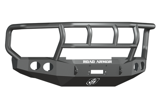 Road Armor 08-10 Ford F-250 Stealth Front Winch Bumper Titan II GuardWide Flare - Tex Blk