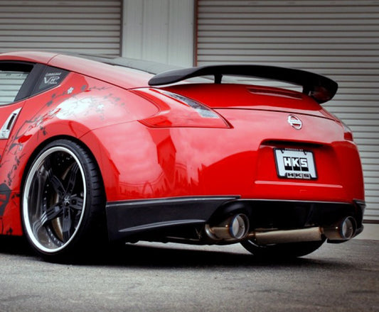 HKS 09+ 370z Dual Hi-Power Titanium Tip Catback Exhaust (requires removal of emissions canister shield)