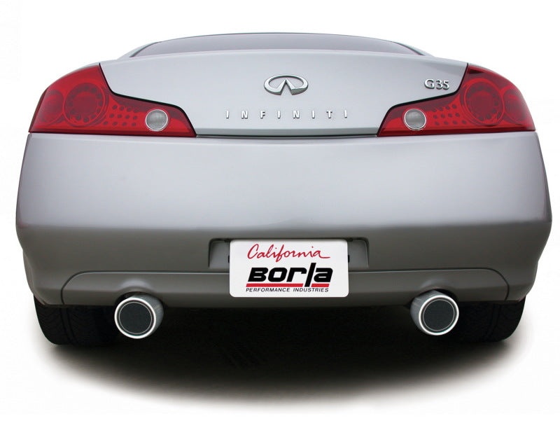 Borla True Dual Cat-Back Exhaust System - Infiniti G35 Coupe 03-07