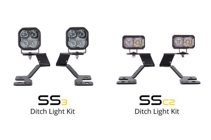 Diode Dynamics 2021 Ford Bronco SS3 LED Ditch Light Kit - Sport Yellow Pro Combo