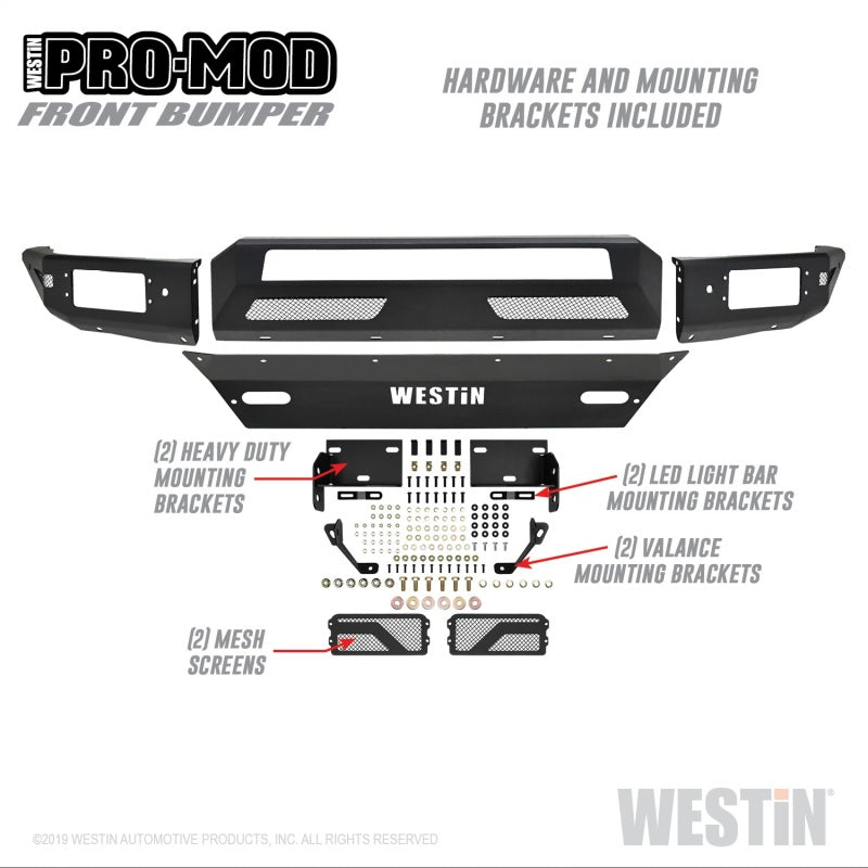 Westin 16-19 Chevy/GMC  Silverado/Sierra 1500 Pro-Mod Front Bumper