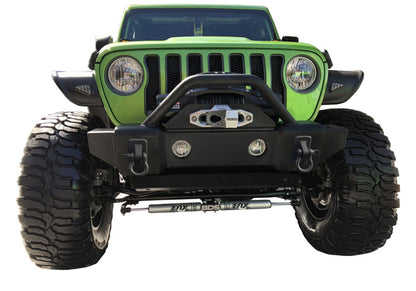 Rampage 2007-2018 Jeep Wrangler(JK) Recovery Bumper Stubby Front - Black