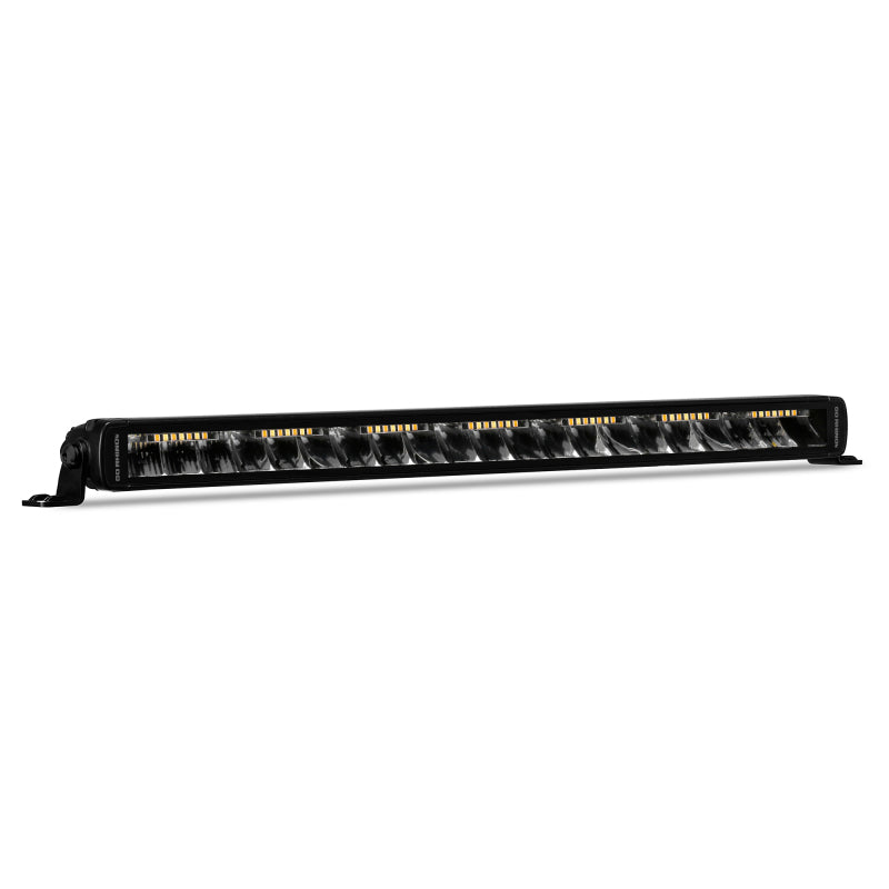 Go Rhino Xplor Blackout Combo Series Sgl Row LED Light Bar w/Amber (Side/Track Mount) 20.5in. - Blk