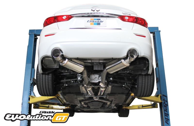 Greddy EVOlution GT Stainless Steel Dual Catback Exhaust - Infiniti Q50