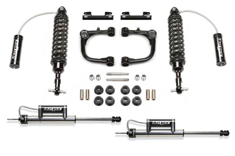 Fabtech 15-19 Toyota Tacoma 2WD/4WD 3in UCA System w/DL 2.5 Resi Coilovers & Rear DL Resi Shocks