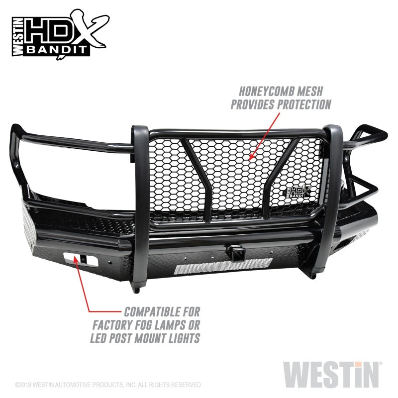 Westin 10-18 RAM 2500/3500 HDX Bandit Front Bumper - Black