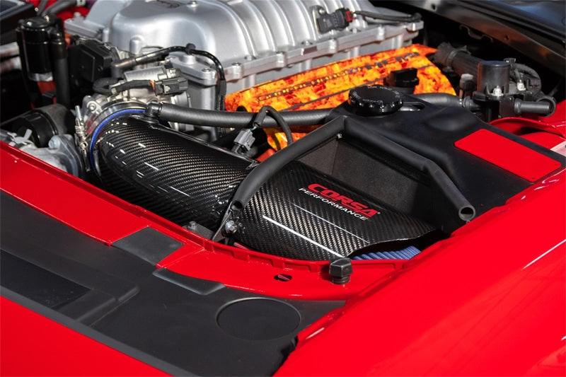 Corsa 19-21 Dodge Challenger SRT/Hellcat/Redeye/Demon Carbon Fiber Air Intake w/ DryTech 3D No Oil