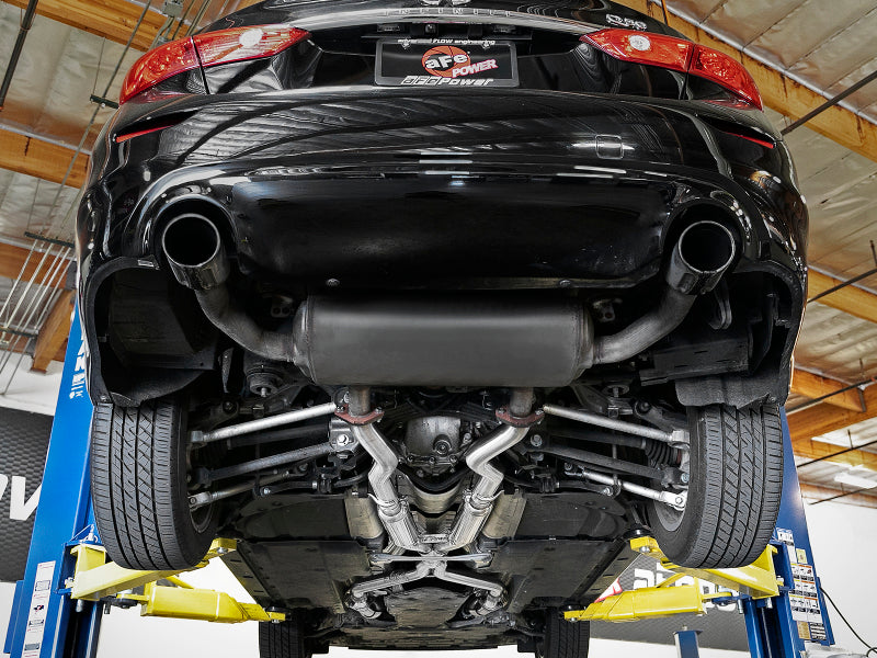 aFe Takeda Y-Pipe / Mid-Pipe 304 Stainless Steel Exhaust System - Infiniti Q50 / Q60 3.0T