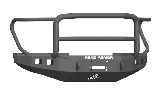 Road Armor 17-20 Ford F-250 Stealth Wide Fender Front Winch Bumper w/Lonestar Guard - Tex Blk