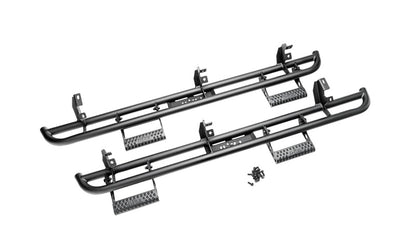 N-Fab RKR Step System 2021 Ford Bronco 4 Door - Tex. Black - 1.75in