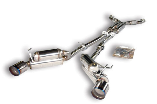 HKS Dual Exit Hi-Power Titanium Tip Cat-Back Exhaust System - Nissan 350Z