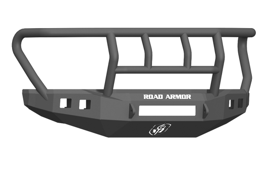 Road Armor 17-20 Ford F-250 Stealth Wide Fender Front Bumper w/Titan II Guard Wide Flare - Tex Blk