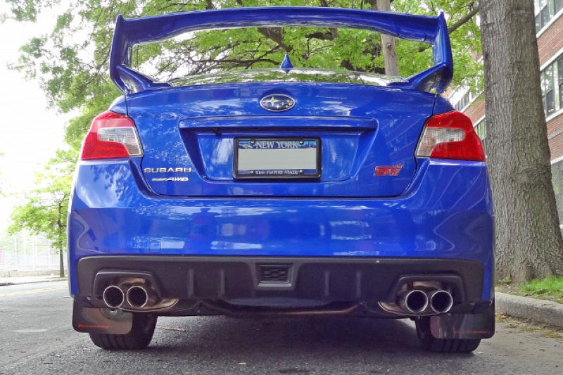 Rally Armor 15+ Subaru WRX & STi Sedan Only UR Black Mud Flap w/ Silver Logo