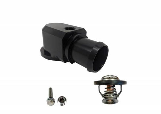 Granatelli 18-19 Jeep Trackhawk Billet Thermostat Housing w/180 Deg Thermostat - Black