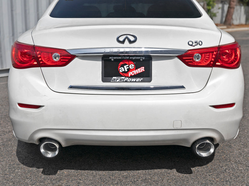 aFe Takeda Cat-Back Exhaust System w/ 4.5" (Polished) Tips - Infiniti Q50