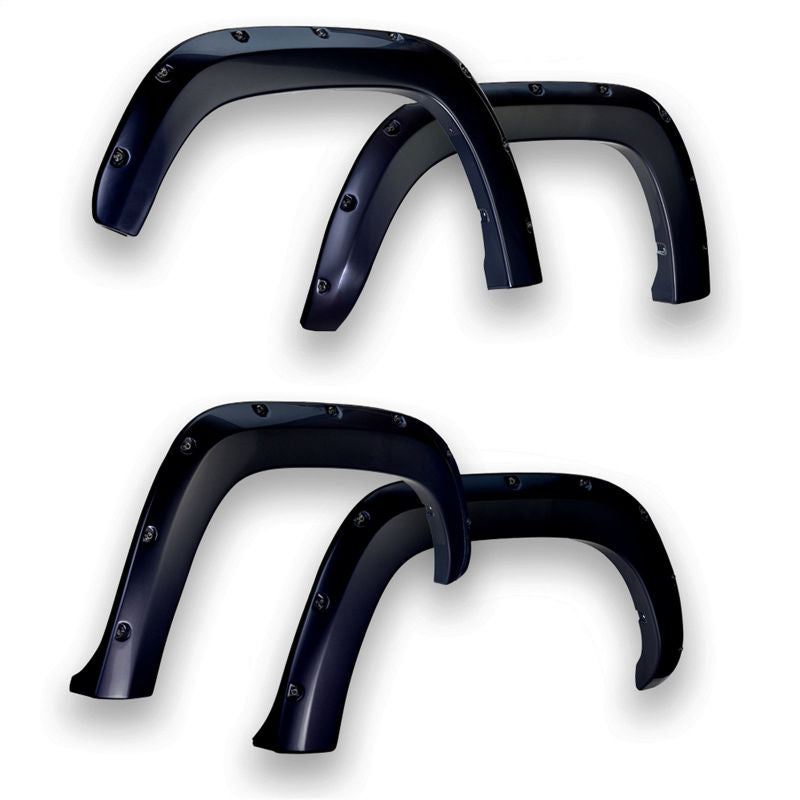 EGR 16+ Toyota Tacoma w/Mudflap Bolt-On Look Color Match Fender Flares - Set - Black