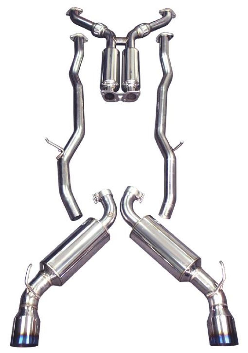 Injen Dual Exit Titanium Tip Cat-Back Exhaust System - Nissan 350Z