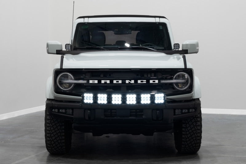 Diode Dynamics Bronco SS5 6-Pod CrossLink Grille Lightbar Kit Sport - White Combo