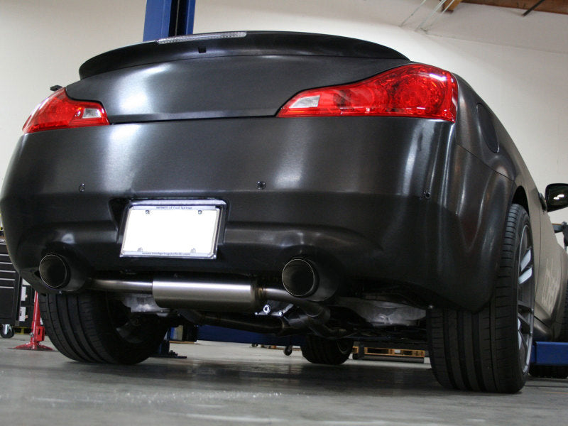 aFe Takeda Stainless Steel Cat-Back Exhaust System (Carbon Fiber) Tips - Infiniti G37 Coupe / Q60 14-15