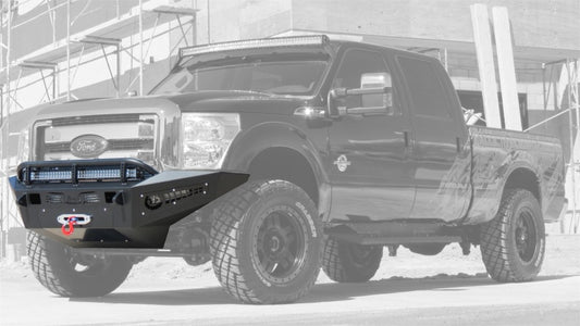 Addictive Desert Designs 11-16 Ford F-250 Super Duty HoneyBadger Front Bumper w/ Winch Mount