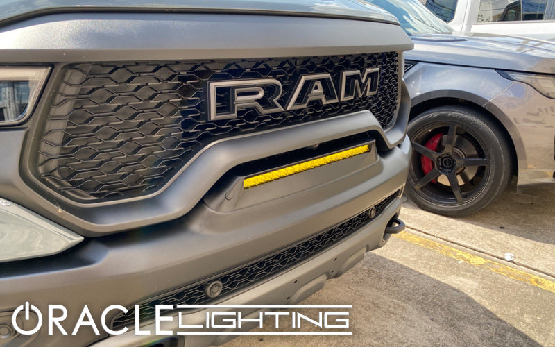 ORACLE Lighting 19-22 RAM Rebel/TRX Front Bumper Flush LED Light Bar System - Yellow