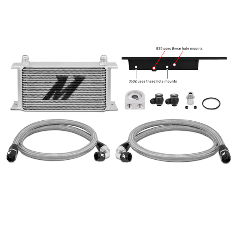 Mishimoto Oil Cooler Kit (Silver) - Nissan 350Z / Infiniti G35