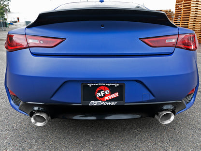 aFe Takeda Cat-Back Exhaust System w/ 4.5" (Polished) Tips - Infiniti Q60