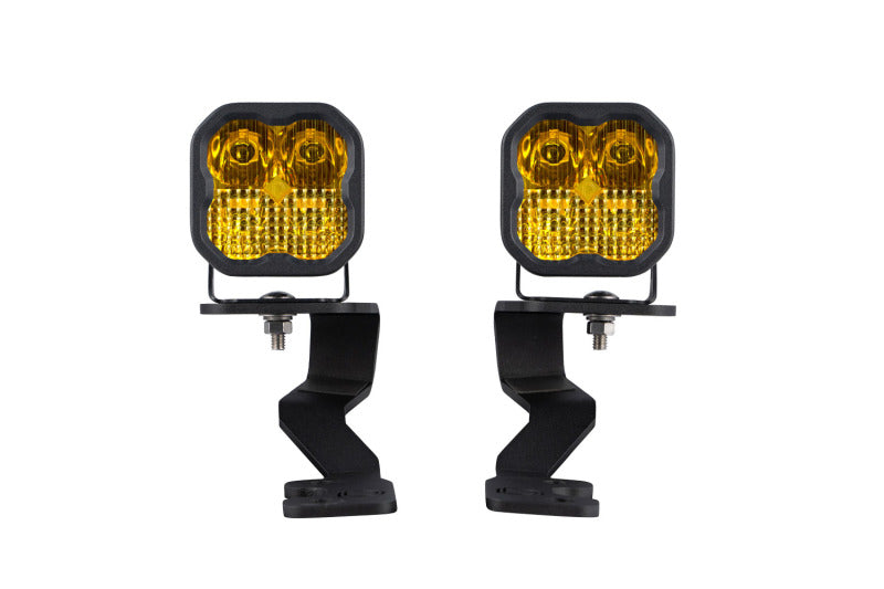 Diode Dynamics 2022 Toyota Tundra SS3 Sport Stage Series Ditch Light Kit - Yellow Combo