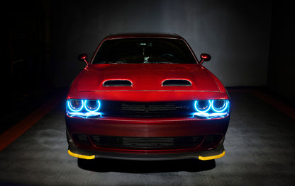 Oracle 15-21 Dodge Challenger Dynamic Surface Mount Headlight Halo Kit - ColorSHIFT - Dynamic