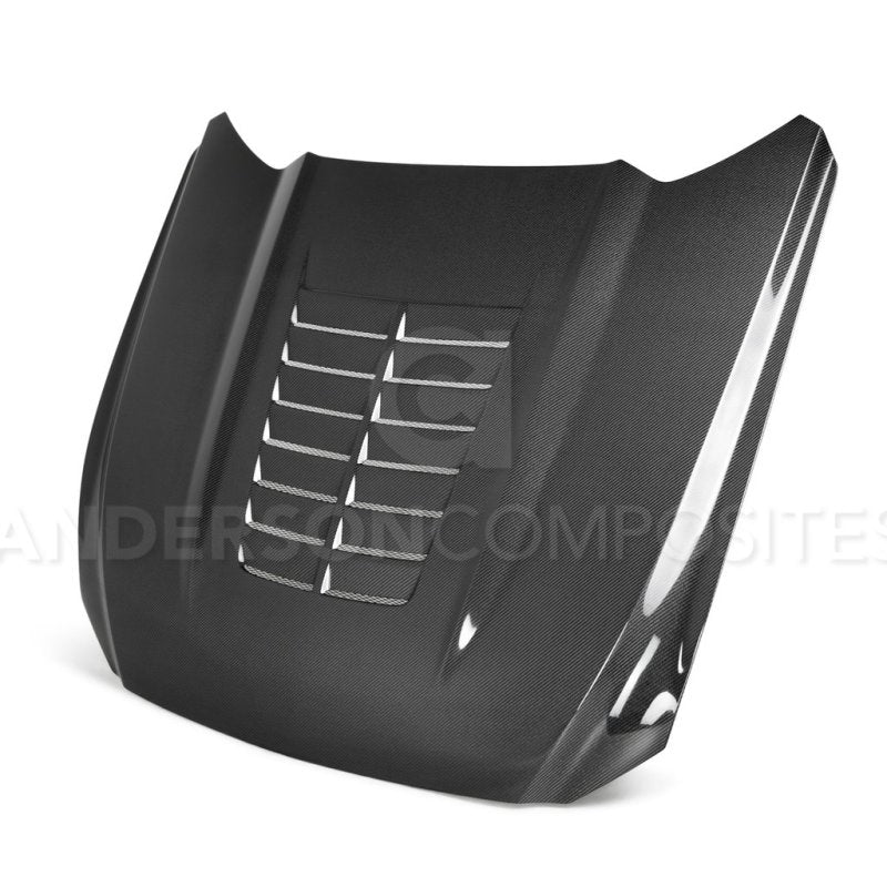 Anderson Composites 15-17 Ford Mustang Double Sided Type-GT5 Carbon Fiber Hood