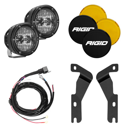 Rigid Industries 16-20 Toyota Tacoma A-Pillar Light Kit (Incl. 4In 360-Series Drive)