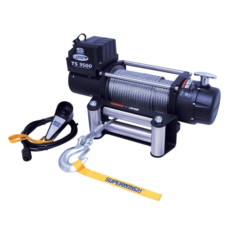 Superwinch 9500 LBS 12 VDC 11/32in x 95ft Steel Rope Tiger Shark 9500 Winch