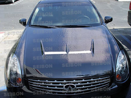 Seibon JS-Style Carbon Fiber Hood - Infiniti G35 Coupe 03-07