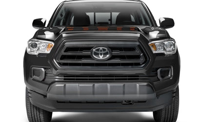 AVS 20-23 Toyota Tacoma Aeroskin LightShield Pro Color-Match Hood Protector - Midnight Black Metal