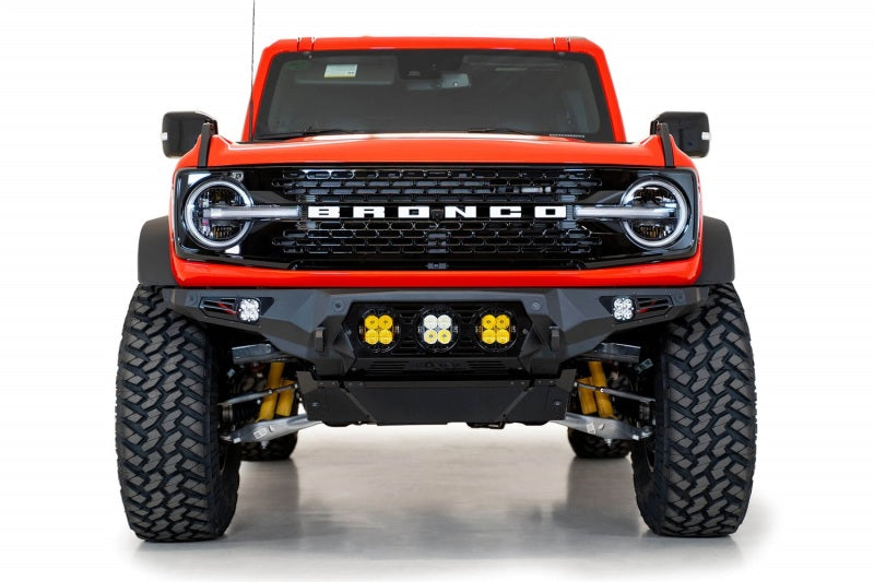 Addictive Desert Designs 21-22 Ford Bronco Bomber Front Bumper (w/ 3 Baja Designs LP4 Mounts)