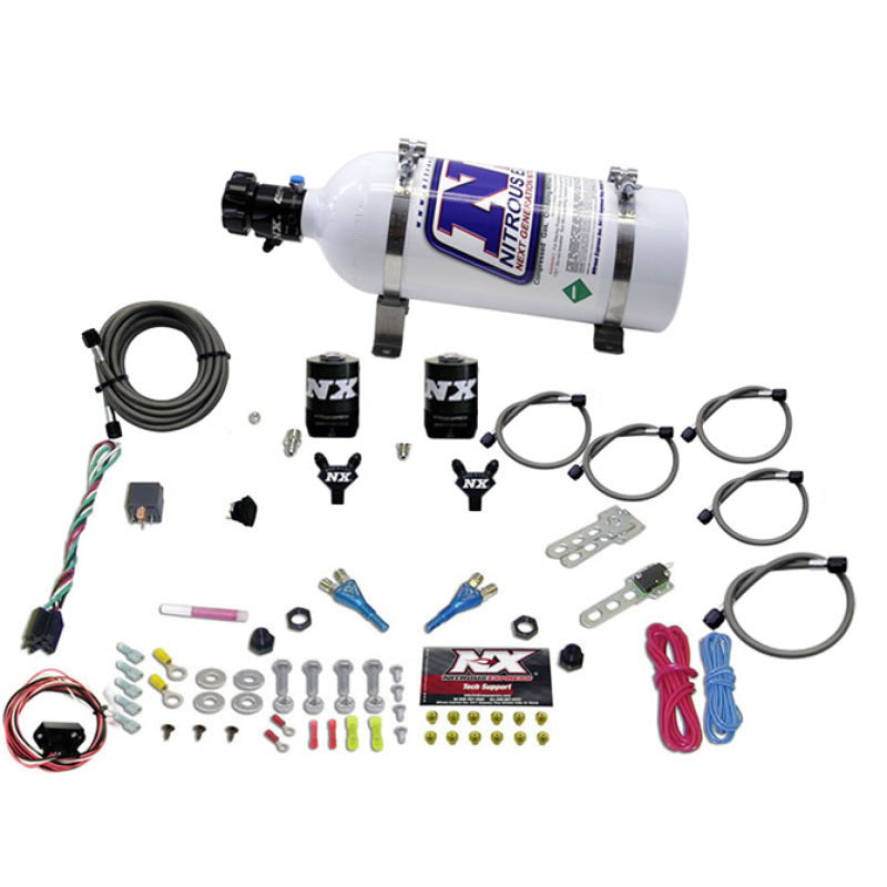 NX Dual Nozzle w/ 5lb Bottle Nitrous Kit - Nissan 350Z, 370Z / Infiniti G35, G37, Q50, Q60